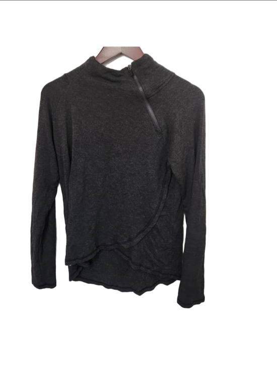 Scorpio Sol Tops - Scorpio Sol Women's Nova Zip Neck Long Sleeve Shirt Gray Size Medium NWOT